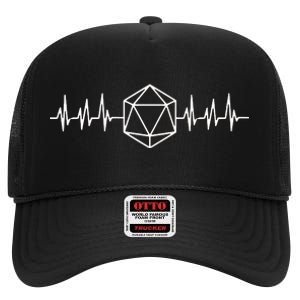 DnD D20 Life Pulse High Crown Mesh Back Trucker Hat