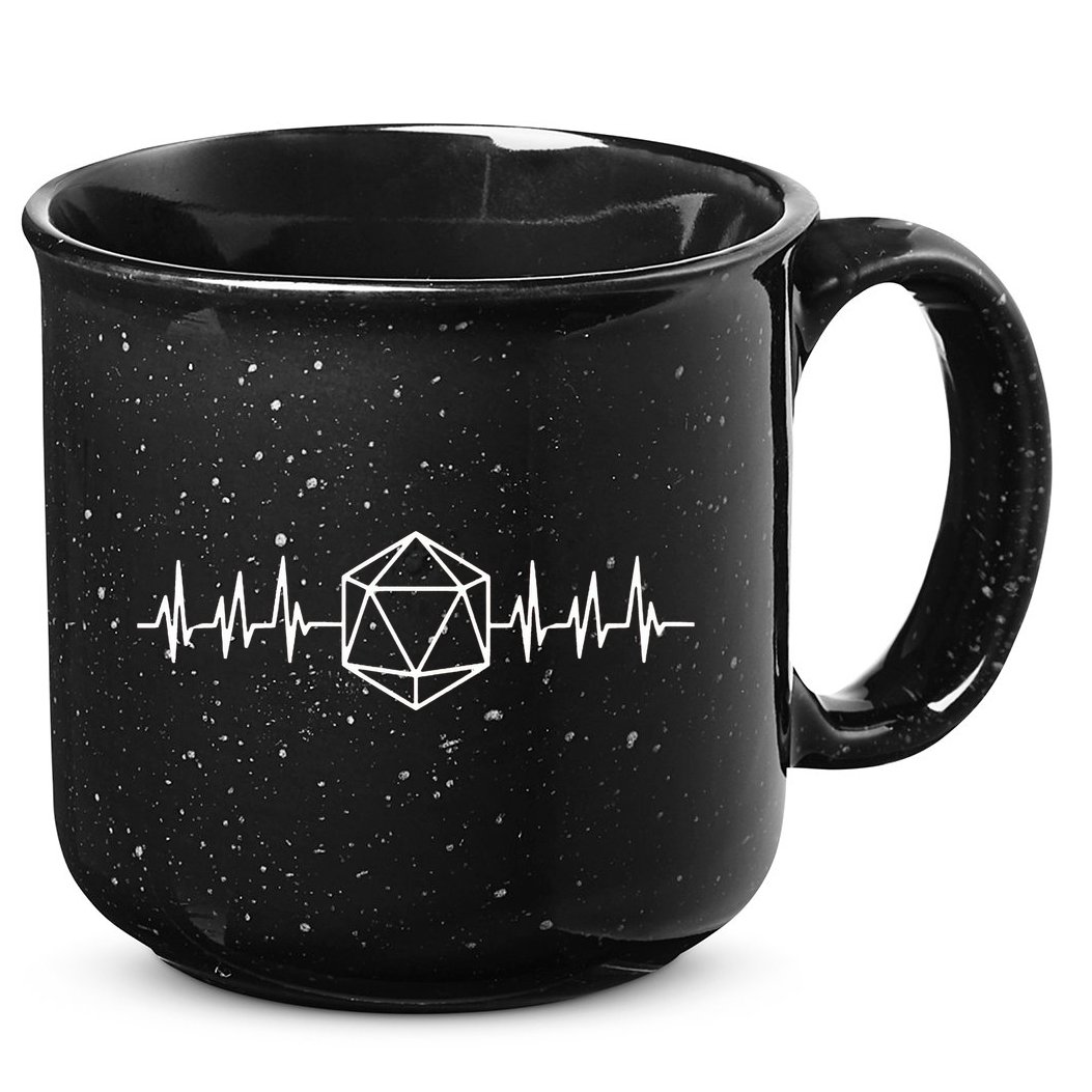 DnD D20 Life Pulse 15oz Campfire Ceramic Mug