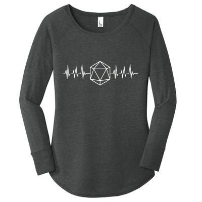 DnD D20 Life Pulse Women's Perfect Tri Tunic Long Sleeve Shirt