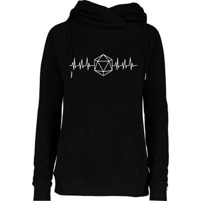 DnD D20 Life Pulse Womens Funnel Neck Pullover Hood