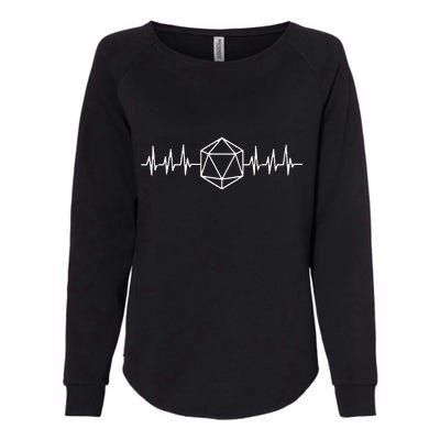 DnD D20 Life Pulse Womens California Wash Sweatshirt