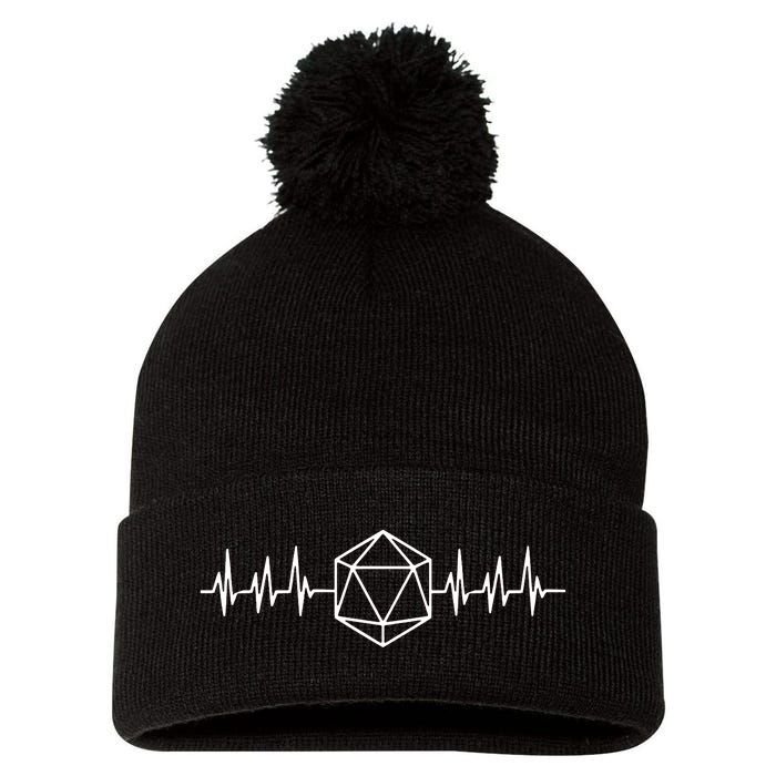 DnD D20 Life Pulse Pom Pom 12in Knit Beanie