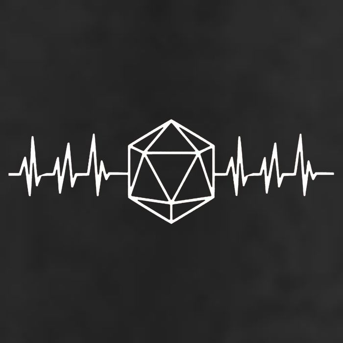 DnD D20 Life Pulse Golf Towel