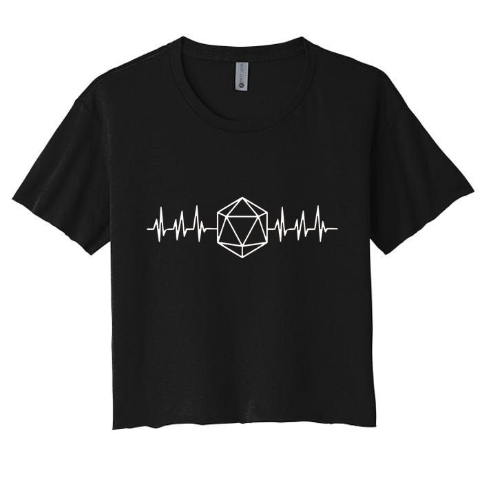 DnD D20 Life Pulse Women's Crop Top Tee