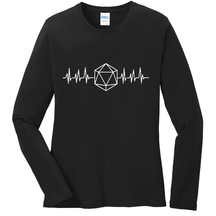 DnD D20 Life Pulse Ladies Long Sleeve Shirt