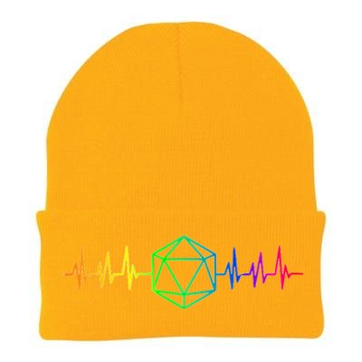 DnD D20 Life Pulse Rainbow Knit Cap Winter Beanie