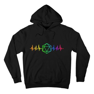 DnD D20 Life Pulse Rainbow Hoodie