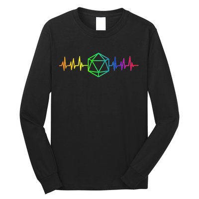 DnD D20 Life Pulse Rainbow Long Sleeve Shirt