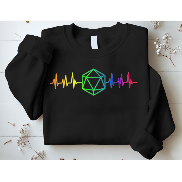 DnD D20 Life Pulse Rainbow Sweatshirt