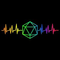 DnD D20 Life Pulse Rainbow Flatbill Hat