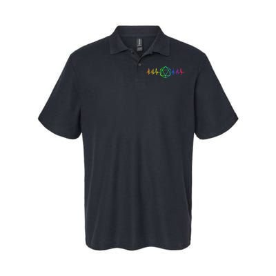 DnD D20 Life Pulse Rainbow Softstyle Adult Sport Polo