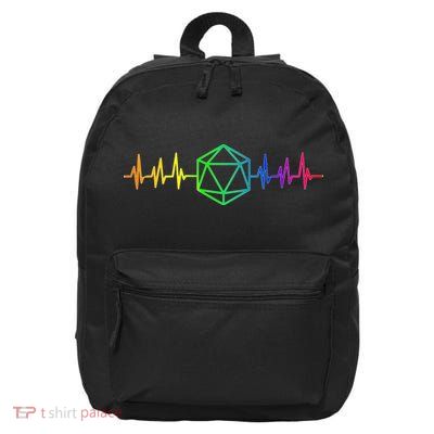 DnD D20 Life Pulse Rainbow 16 in Basic Backpack