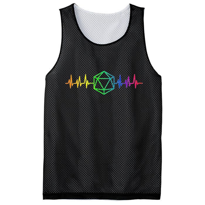 DnD D20 Life Pulse Rainbow Mesh Reversible Basketball Jersey Tank