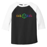 DnD D20 Life Pulse Rainbow Toddler Fine Jersey T-Shirt