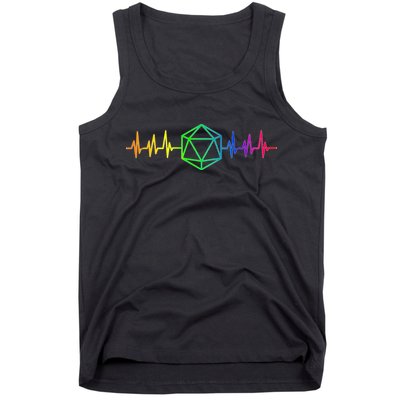 DnD D20 Life Pulse Rainbow Tank Top