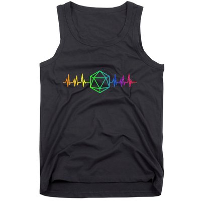 DnD D20 Life Pulse Rainbow Tank Top