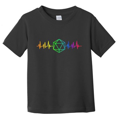 DnD D20 Life Pulse Rainbow Toddler T-Shirt