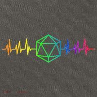 DnD D20 Life Pulse Rainbow Cotton Canvas Backpack