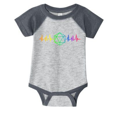 DnD D20 Life Pulse Rainbow Infant Baby Jersey Bodysuit