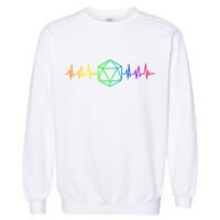 DnD D20 Life Pulse Rainbow Garment-Dyed Sweatshirt