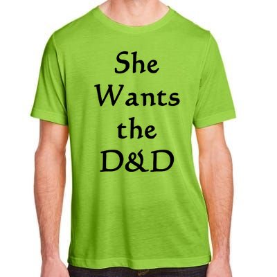 DnD Funny She Wants The D&D Adult ChromaSoft Performance T-Shirt