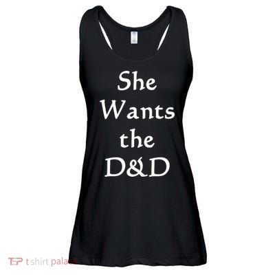 DnD Funny She Wants The D&D Ladies Essential Flowy Tank