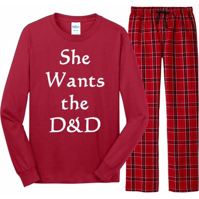 DnD Funny She Wants The D&D Long Sleeve Pajama Set