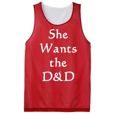 DnD Funny She Wants The D&D Mesh Reversible Basketball Jersey Tank