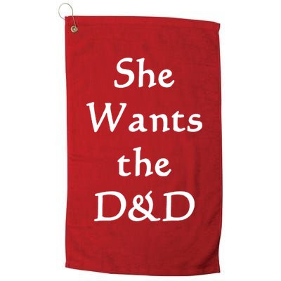 DnD Funny She Wants The D&D Golf Towel