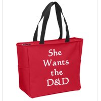 DnD Funny She Wants The D&D Zip Tote Bag
