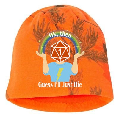 DnD Gamers Ok Then Guess I'll Die Nat Kati - Camo Knit Beanie