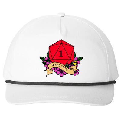 DND Well Shit Dice Game Snapback Five-Panel Rope Hat