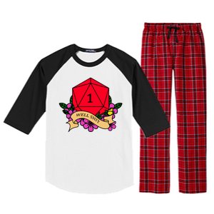 DND Well Shit Dice Game Raglan Sleeve Pajama Set