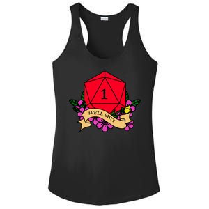 DND Well Shit Dice Game Ladies PosiCharge Competitor Racerback Tank