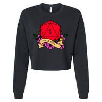 DND Well Shit Dice Game Cropped Pullover Crew