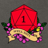 DND Well Shit Dice Game Cotton Canvas Backpack