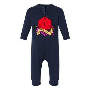 DND Well Shit Dice Game Infant Fleece One Piece