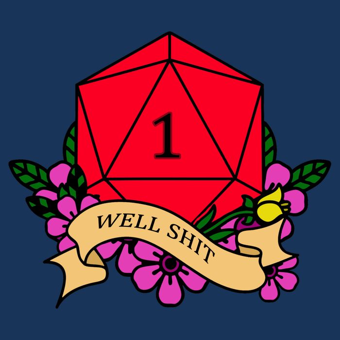 DND Well Shit Dice Game Sweatshirt