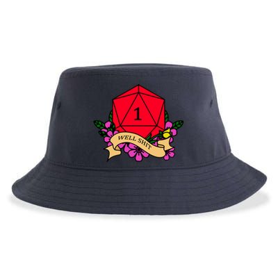 DND Well Shit Dice Game Sustainable Bucket Hat