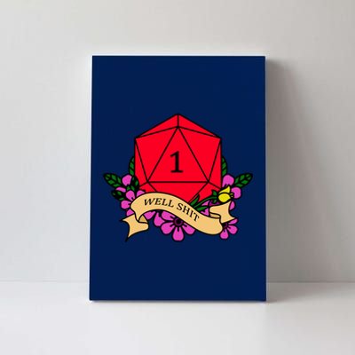 DND Well Shit Dice Game Canvas