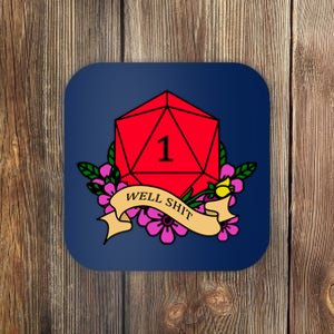 DND Well Shit Dice Game Coaster