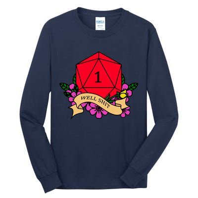 DND Well Shit Dice Game Tall Long Sleeve T-Shirt