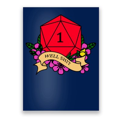 DND Well Shit Dice Game Poster