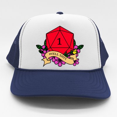 DND Well Shit Dice Game Trucker Hat