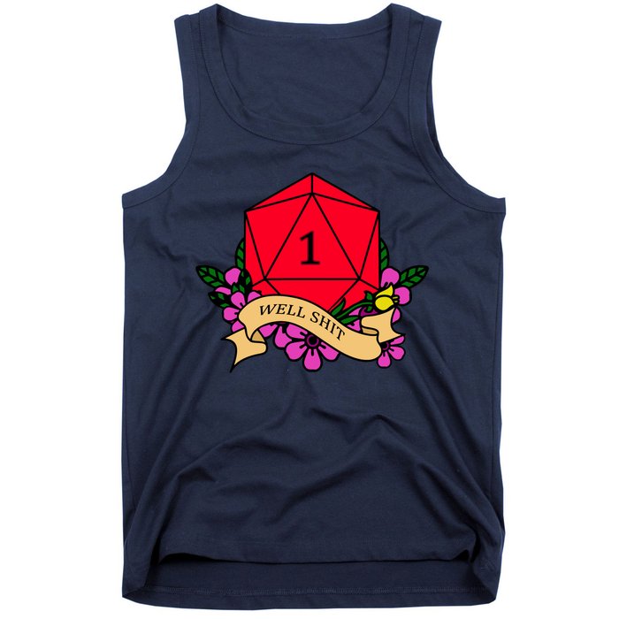 DND Well Shit Dice Game Tank Top