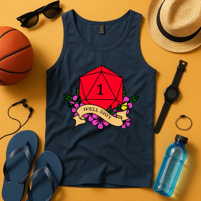 DND Well Shit Dice Game Tank Top