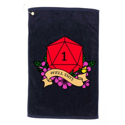 DND Well Shit Dice Game Platinum Collection Golf Towel