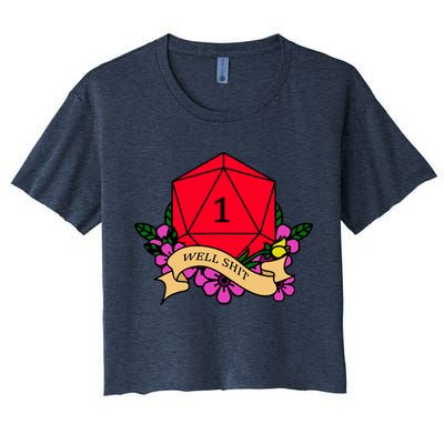 DND Well Shit Dice Game Crop Top