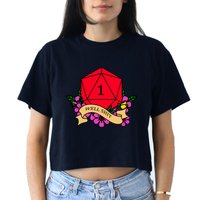 DND Well Shit Dice Game Crop Top