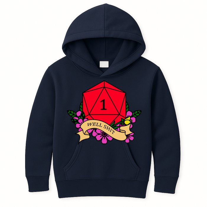 DND Well Shit Dice Game Kids Hoodie